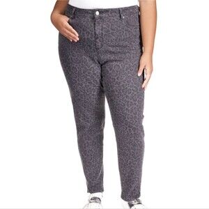 Michael Michael Kors Women's Leopard-Print Skinny Jeans -NWT